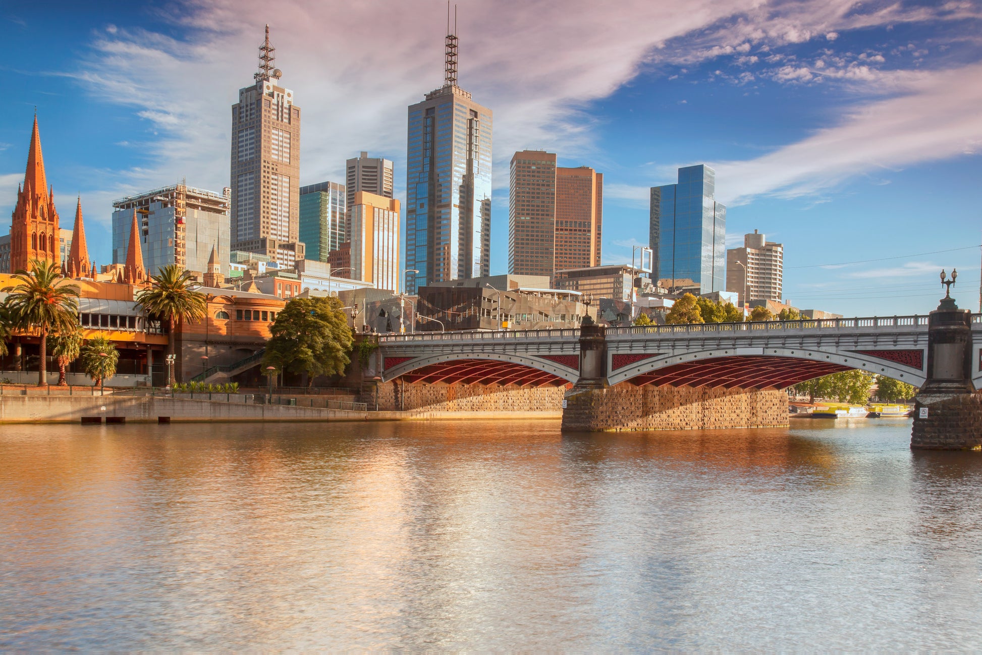 City with Bridge View Photograph Home Decor Premium Quality Poster Print Choose Your Sizes
