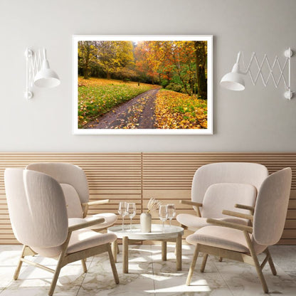 Autumn Forest Scenery Photograph Home Decor Premium Quality Poster Print Choose Your Sizes