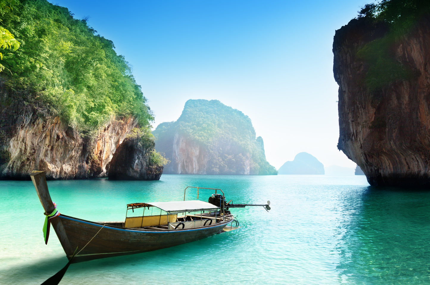 Boat on Stunning Sea Photograph Home Decor Premium Quality Poster Print Choose Your Sizes