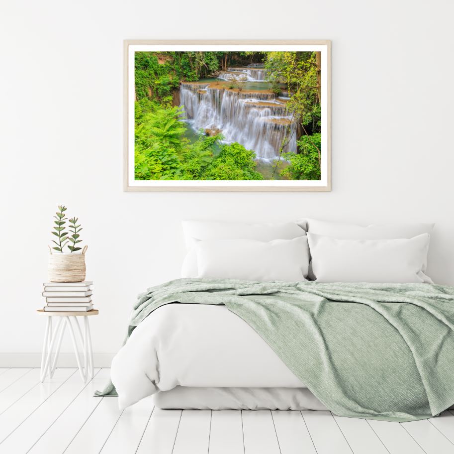 Waterfall Scenery Photograph Home Decor Premium Quality Poster Print Choose Your Sizes