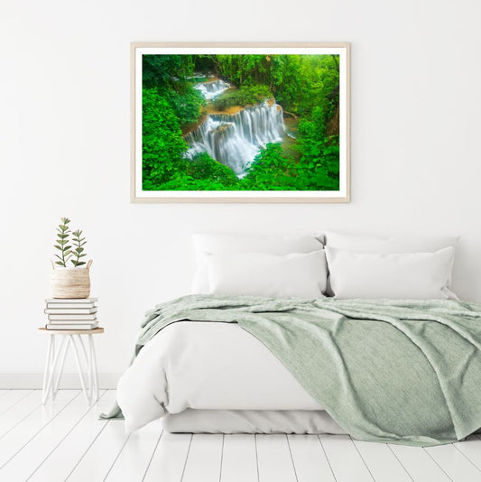 Waterfall Scenery Photograph Home Decor Premium Quality Poster Print Choose Your Sizes