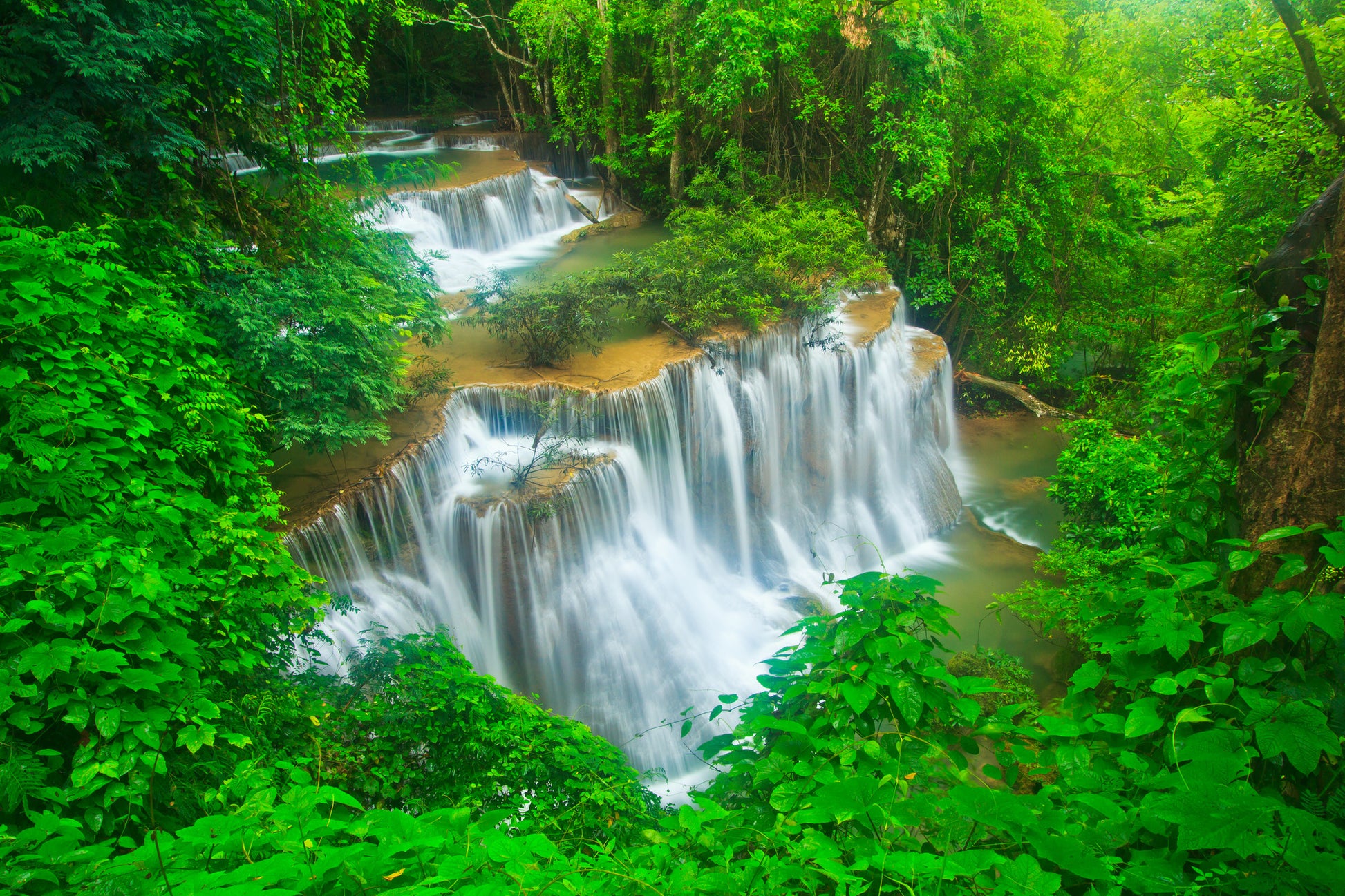 Waterfall Scenery Photograph Home Decor Premium Quality Poster Print Choose Your Sizes