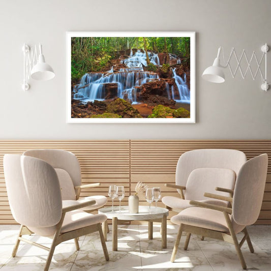 Waterfall Scenery Photograph Home Decor Premium Quality Poster Print Choose Your Sizes