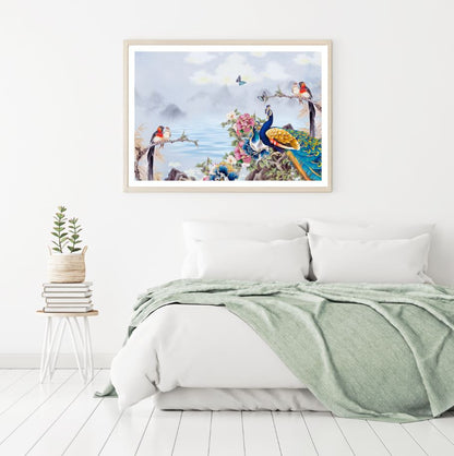 Birds & Flowers Digital Art Design Home Decor Premium Quality Poster Print Choose Your Sizes
