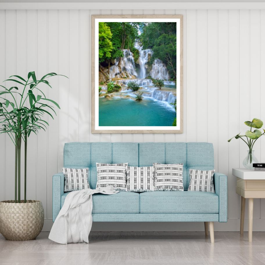 Waterfall Scenery Photograph Home Decor Premium Quality Poster Print Choose Your Sizes