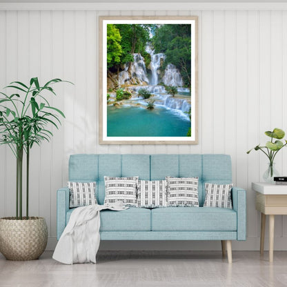 Waterfall Scenery Photograph Home Decor Premium Quality Poster Print Choose Your Sizes