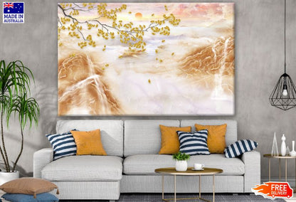 Nature Landscape View Watercolor Painting Print 100% Australian Made