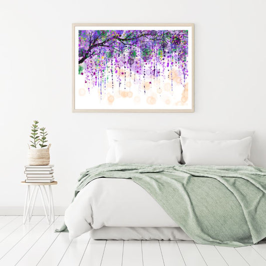 Colorful Floral Tree Painting Home Decor Premium Quality Poster Print Choose Your Sizes