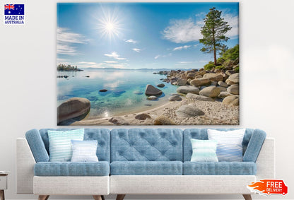 Stunning Sunset Sea Scenery Photograph Print 100% Australian Made