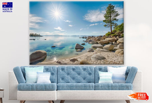 Stunning Sunset Sea Scenery Photograph Print 100% Australian Made