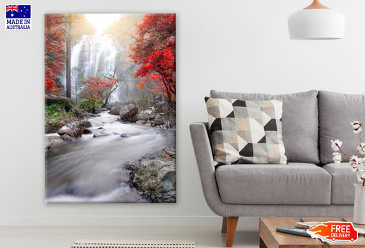 Water Stream in Autumn Forest Photograph Print 100% Australian Made