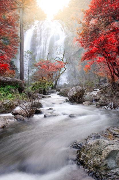 Stunning Waterfall Scenery View Home Decor Premium Quality Poster Print Choose Your Sizes