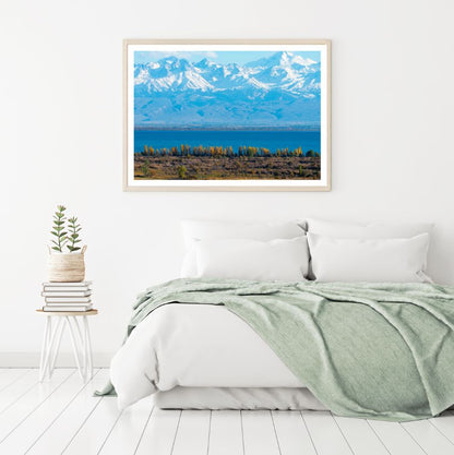 Forest Lake & Mountain Scenery Photograph Home Decor Premium Quality Poster Print Choose Your Sizes
