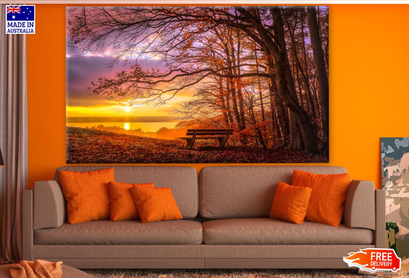 Stunning Sunset Tree Scenery View Photograph Print 100% Australian Made