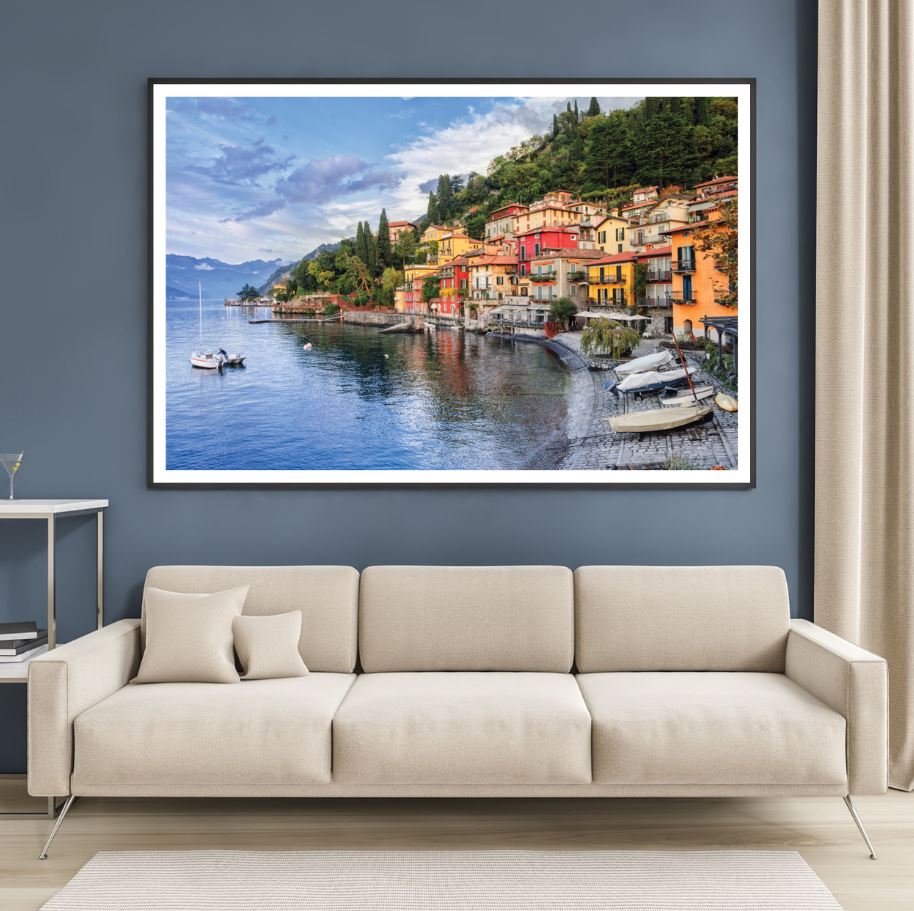 Menaggio on lake Como, Milan Photograph Home Decor Premium Quality Poster Print Choose Your Sizes