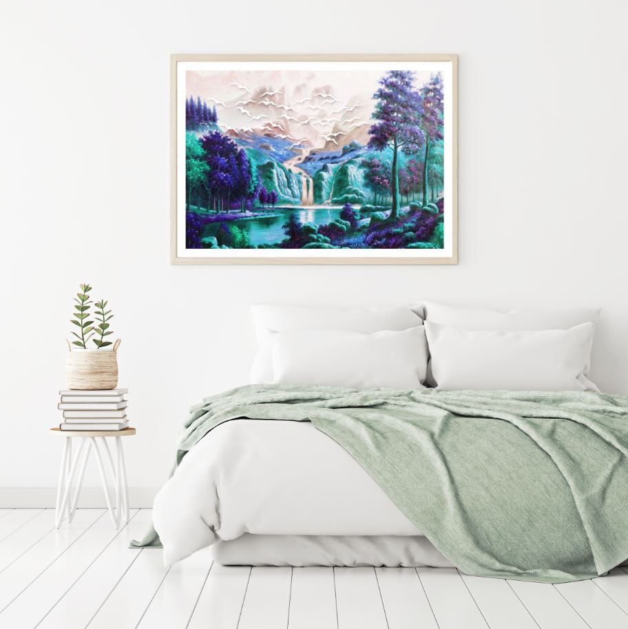 Nature Landscape 3D Oil Painting Home Decor Premium Quality Poster Print Choose Your Sizes