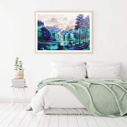 Nature Landscape 3D Oil Painting Home Decor Premium Quality Poster Print Choose Your Sizes