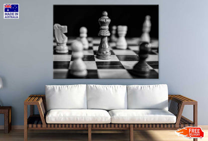 Solid Chess Board B&W Photograph Print 100% Australian Made