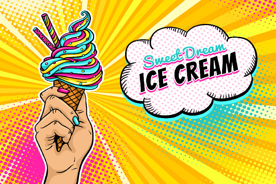 Sweet Dream Ice Cream Print 100% Australian Made