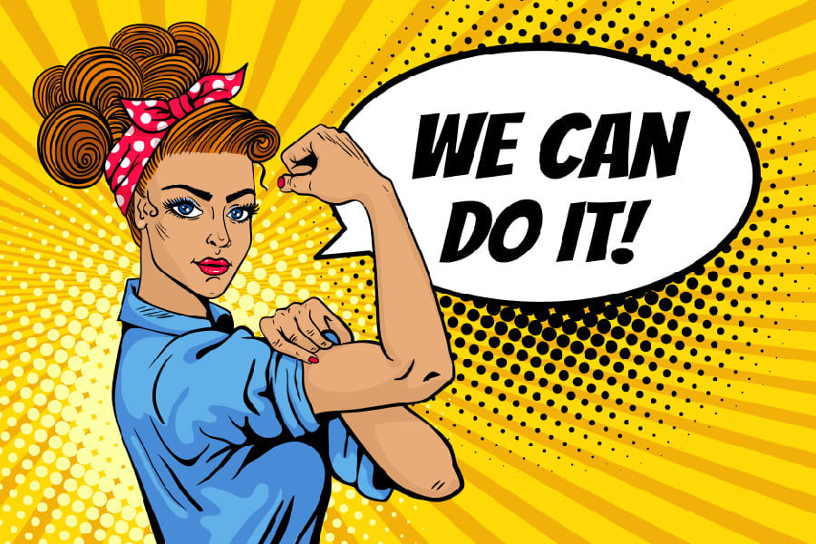 We Can Do It Girl Power Print 100% Australian Made
