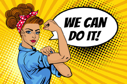 We Can Do It Girl Power Print 100% Australian Made