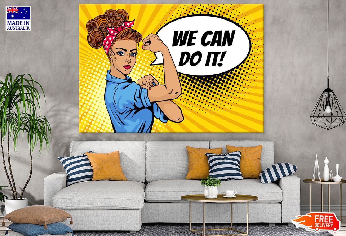 We Can Do It Girl Power Print 100% Australian Made
