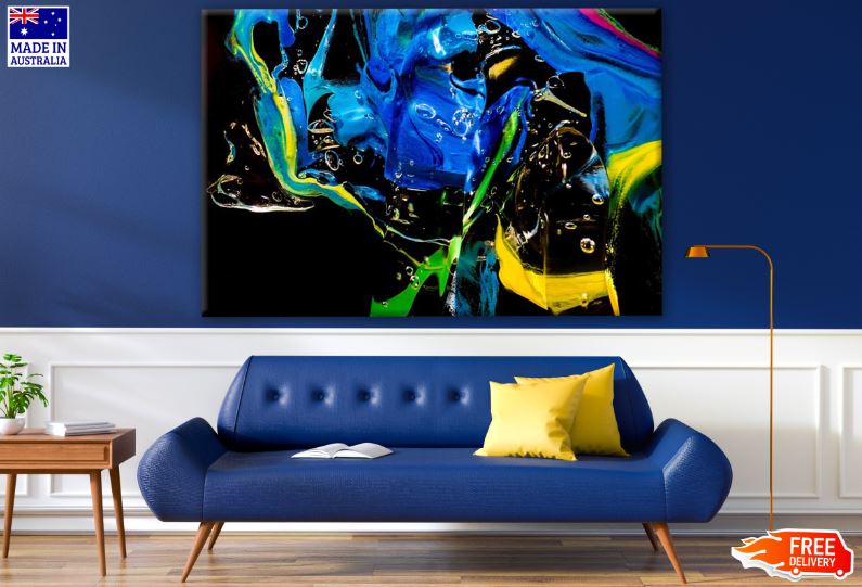 Colorful Abstract Paint Design Print 100% Australian Made