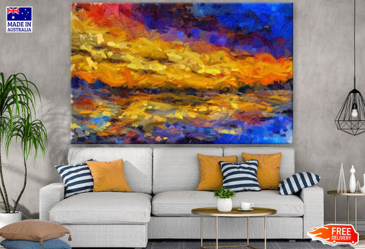 Colorful Abstract Design Print 100% Australian Made