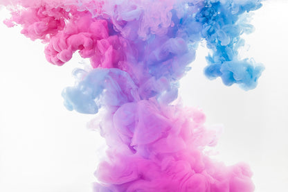 Pink & Blue Abstract Smoke Design Home Decor Premium Quality Poster Print Choose Your Sizes