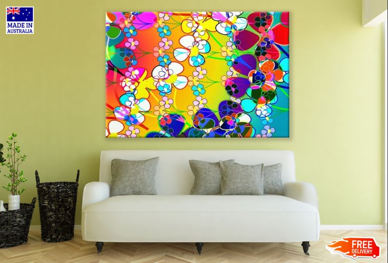 Flower Abstract Design Print 100% Australian Made