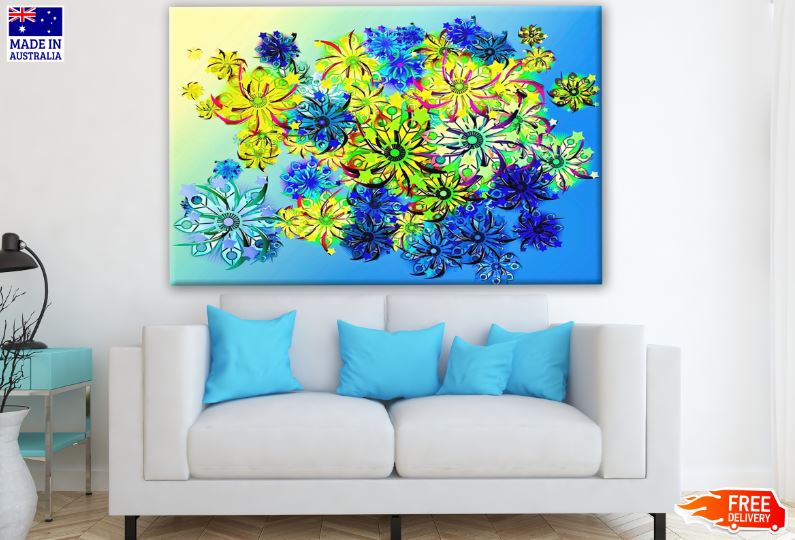 Colorful Floral Abstract Design Print 100% Australian Made