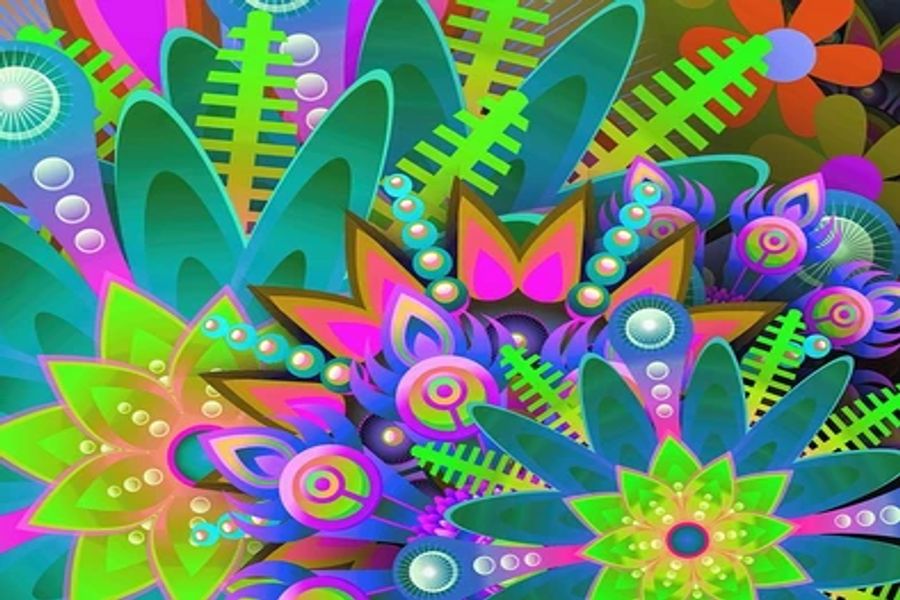 Products Flower Abstract Design Print 100% Australian Made