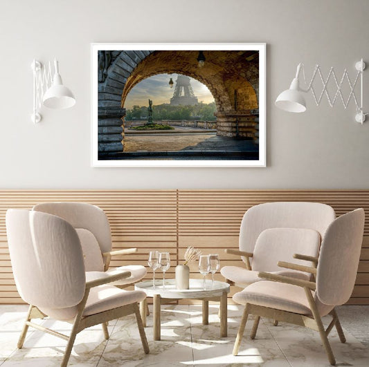Eiffel Tower View Photograph Home Decor Premium Quality Poster Print Choose Your Sizes