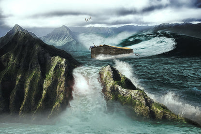 Noah's Ark On Sea Print 100% Australian Made