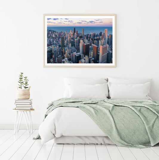 City Sky View Scenery Photograph Home Decor Premium Quality Poster Print Choose Your Sizes
