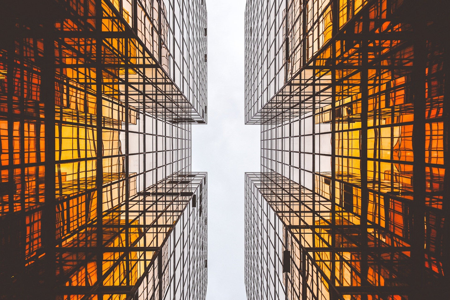 Glass Buildings Photograph Home Decor Premium Quality Poster Print Choose Your Sizes