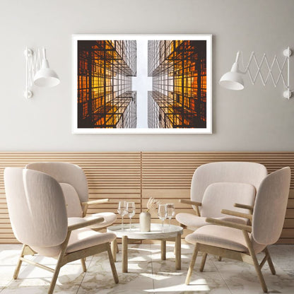 Glass Buildings Photograph Home Decor Premium Quality Poster Print Choose Your Sizes