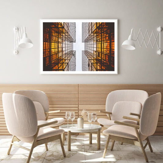 Glass Buildings Photograph Home Decor Premium Quality Poster Print Choose Your Sizes