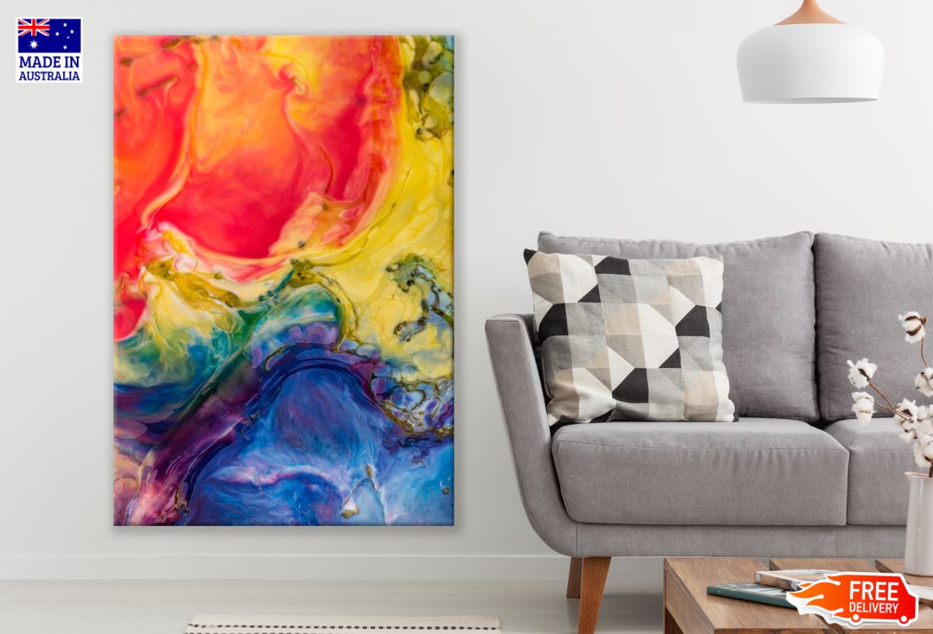 Colorful Abstract Design Print 100% Australian Made