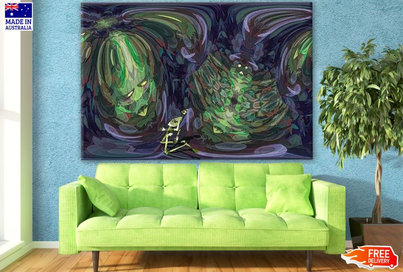 Colorful Abstract Watercolor Painting Print 100% Australian Made
