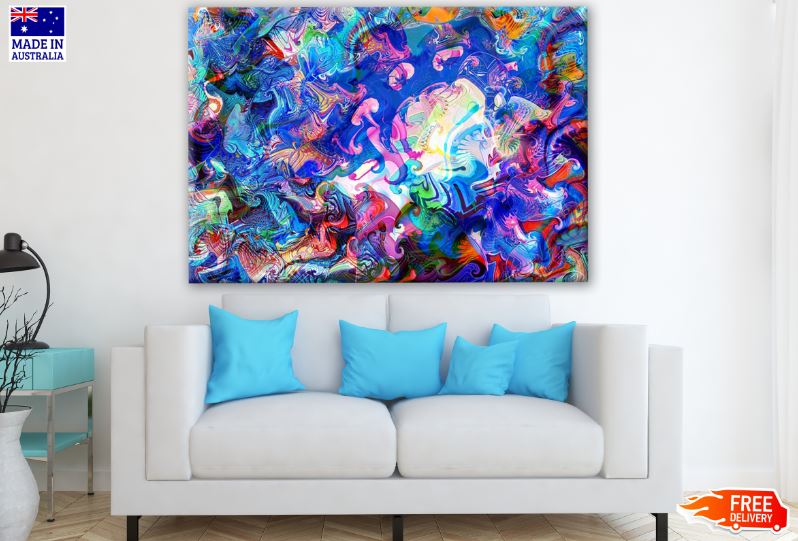 Colorful Abstract Design Print 100% Australian Made