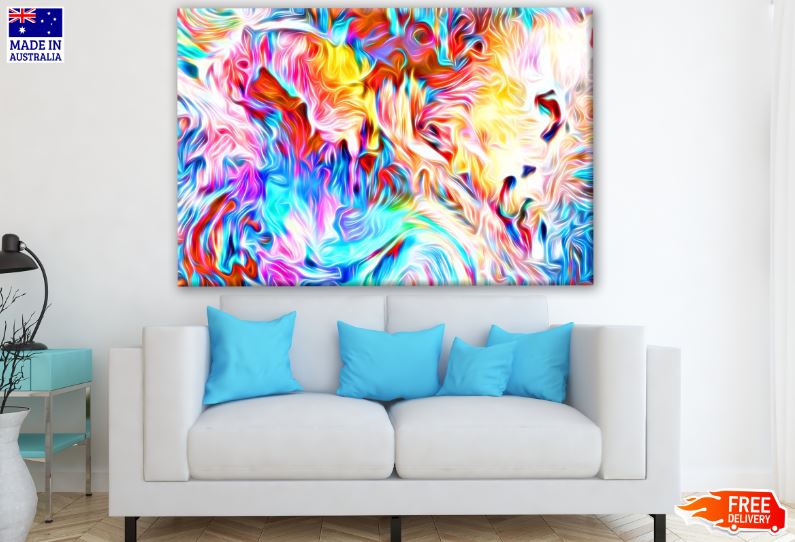 Colorful Abstract Design Print 100% Australian Made