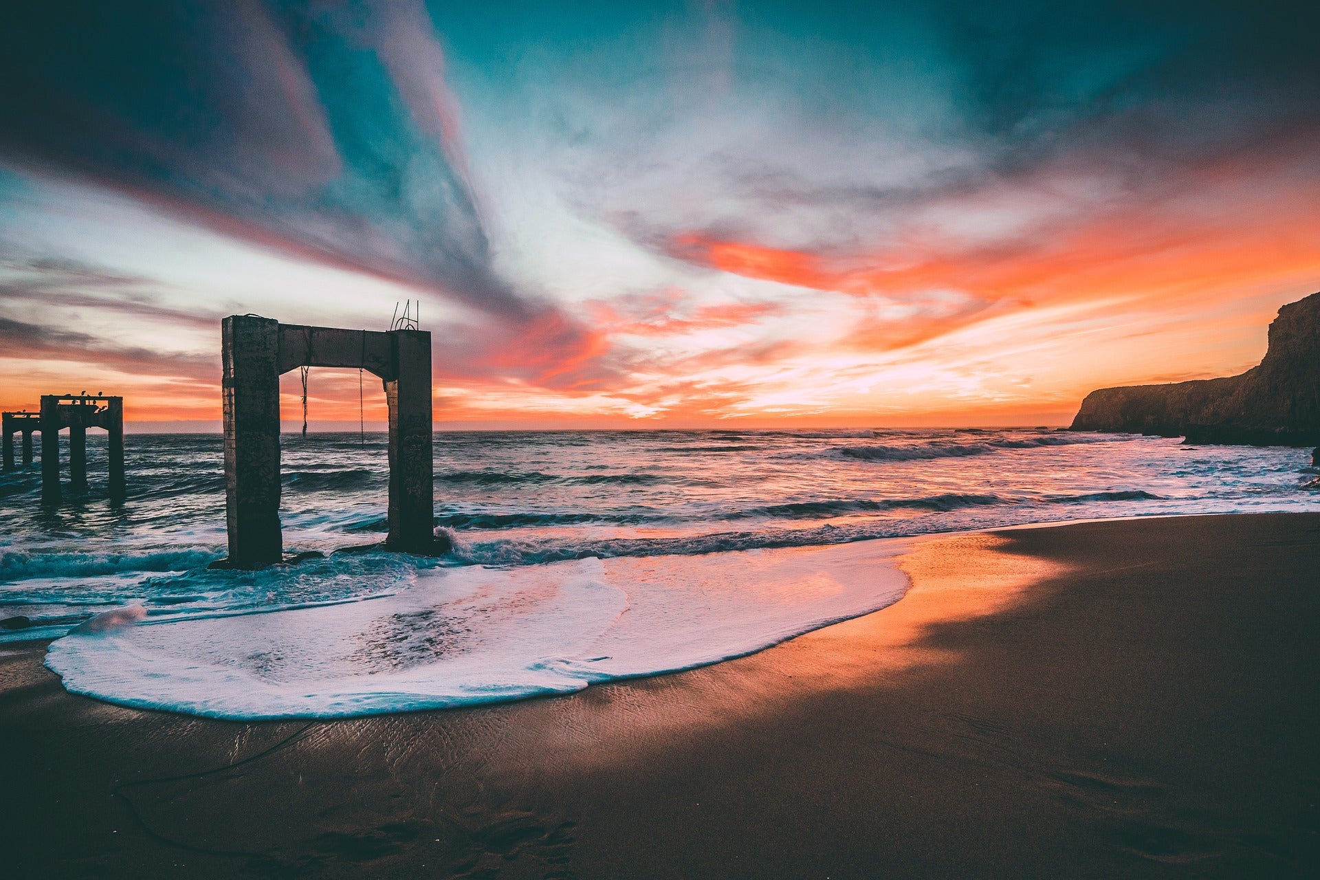 Sunset Sea Scenery Photograph Home Decor Premium Quality Poster Print Choose Your Sizes