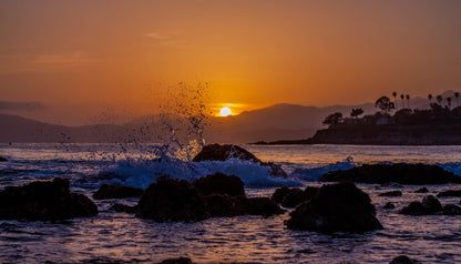 Sunset Sea Scenery Photograph Print 100% Australian Made