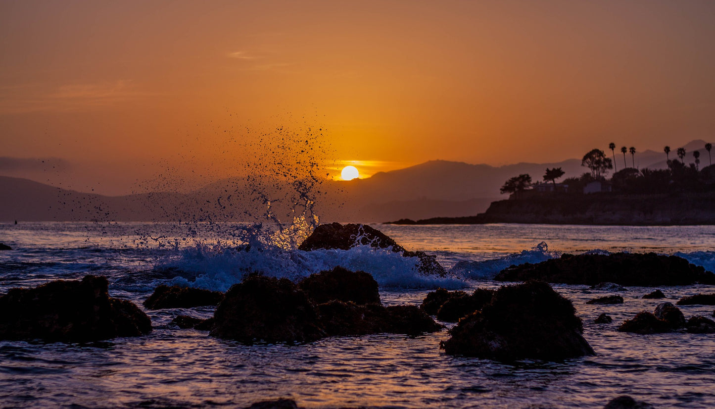 Sunset Sea Scenery Photograph Home Decor Premium Quality Poster Print Choose Your Sizes