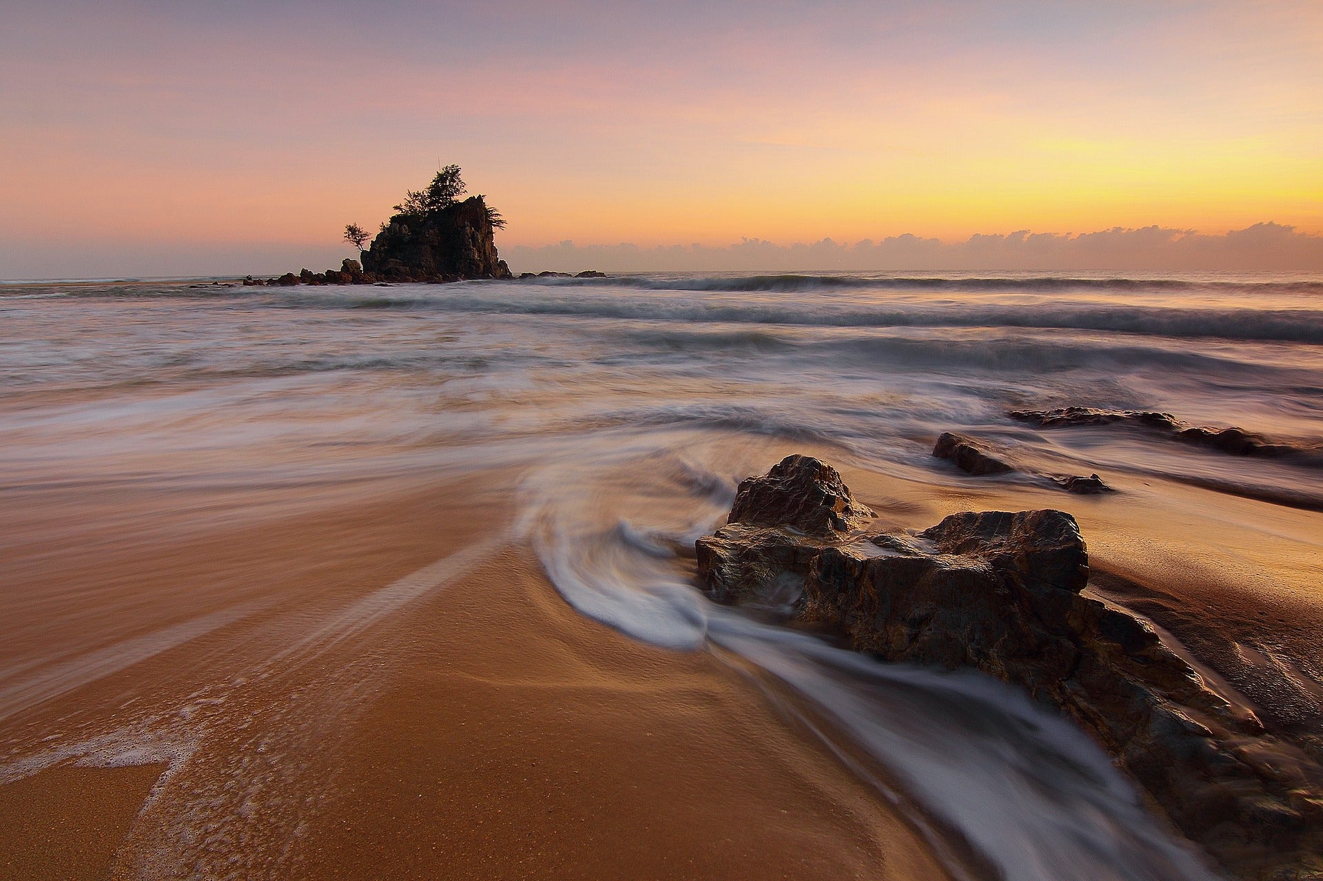 Sunset Sea Scenery Photograph Home Decor Premium Quality Poster Print Choose Your Sizes