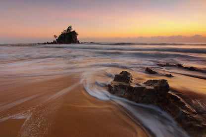 Sunset Sea Scenery Photograph Home Decor Premium Quality Poster Print Choose Your Sizes