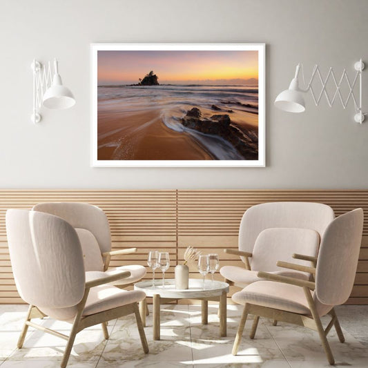 Sunset Sea Scenery Photograph Home Decor Premium Quality Poster Print Choose Your Sizes