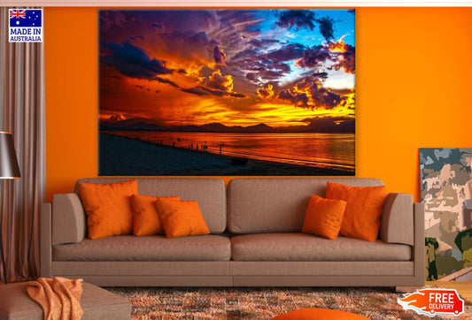 Sunset Sea Scenery Photograph Print 100% Australian Made