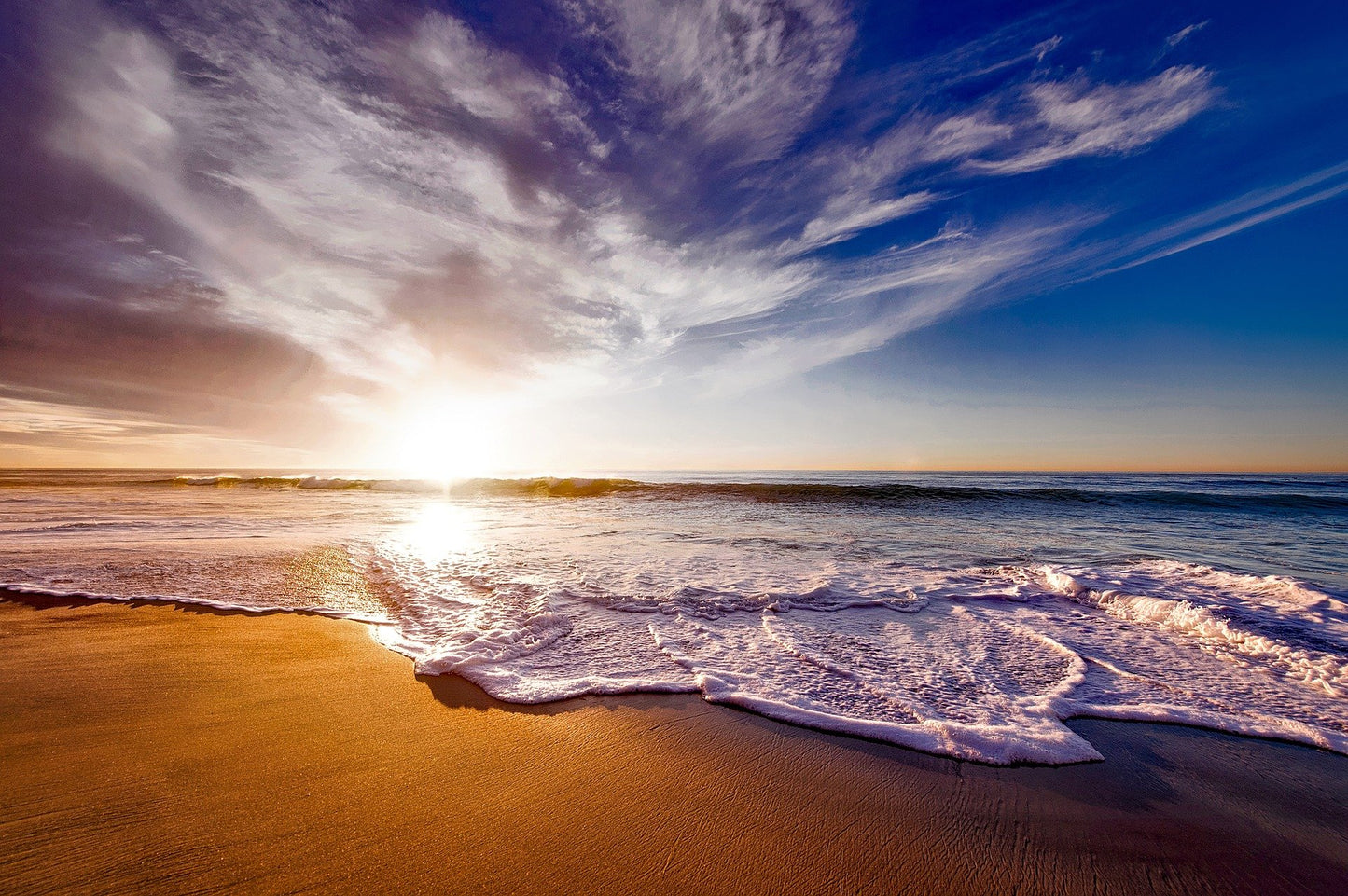 Sunset Sea Scenery Photograph Print 100% Australian Made